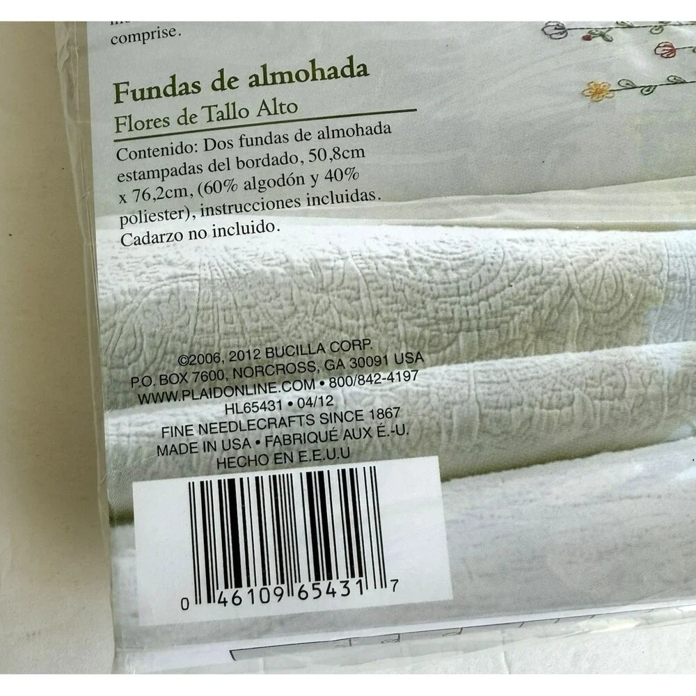 Bucilla stamped embroidery